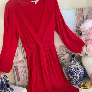 Charming Charlie boutique candy apple red dress very flattering size small